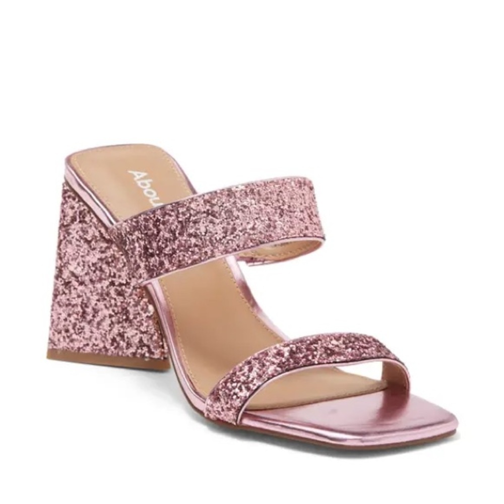 Abound Carina Glitter Sandal in Pink Glitter